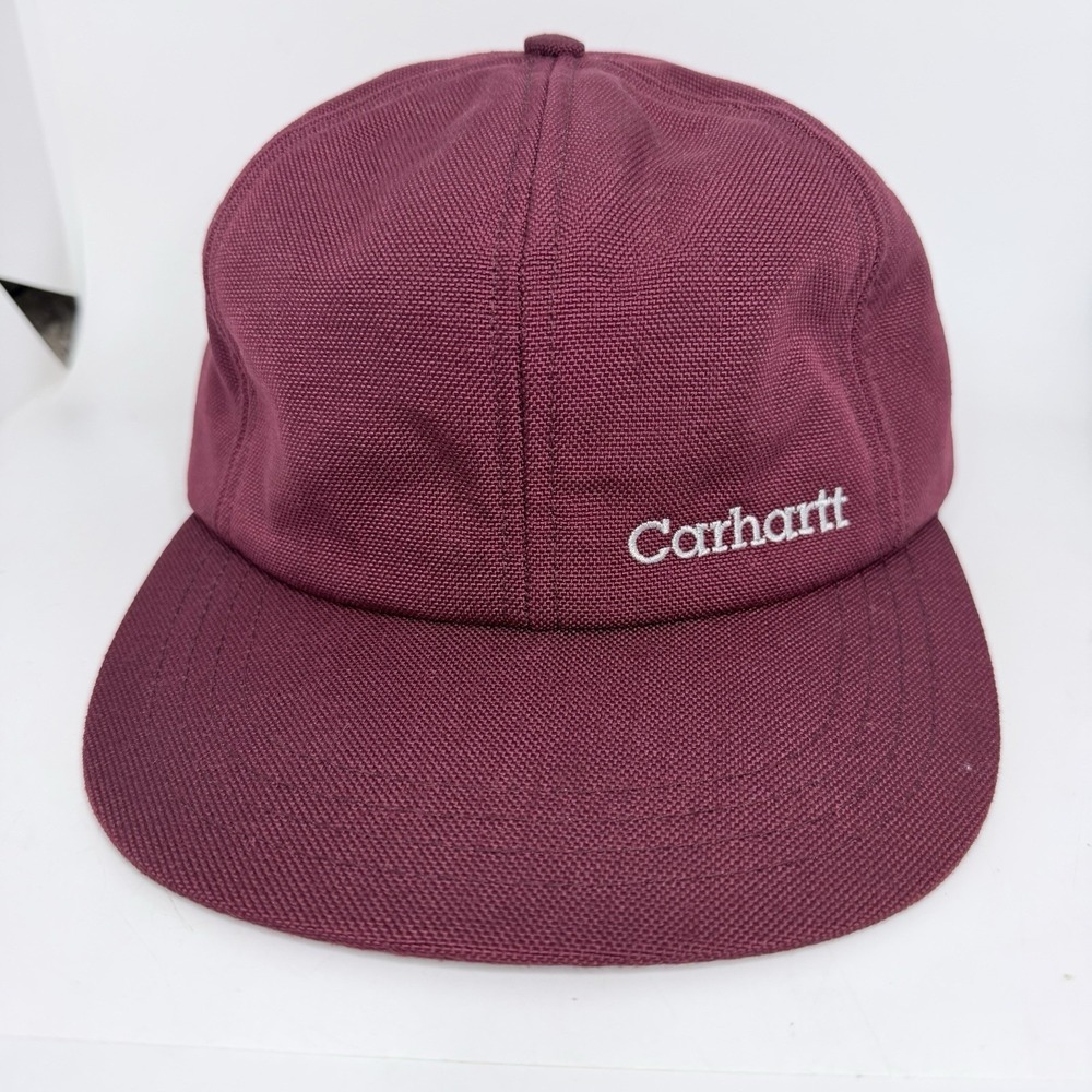 Vintage Carhartt Hat Cap Ear Flap Insulated Red Lined Winter Trapper Work Size M